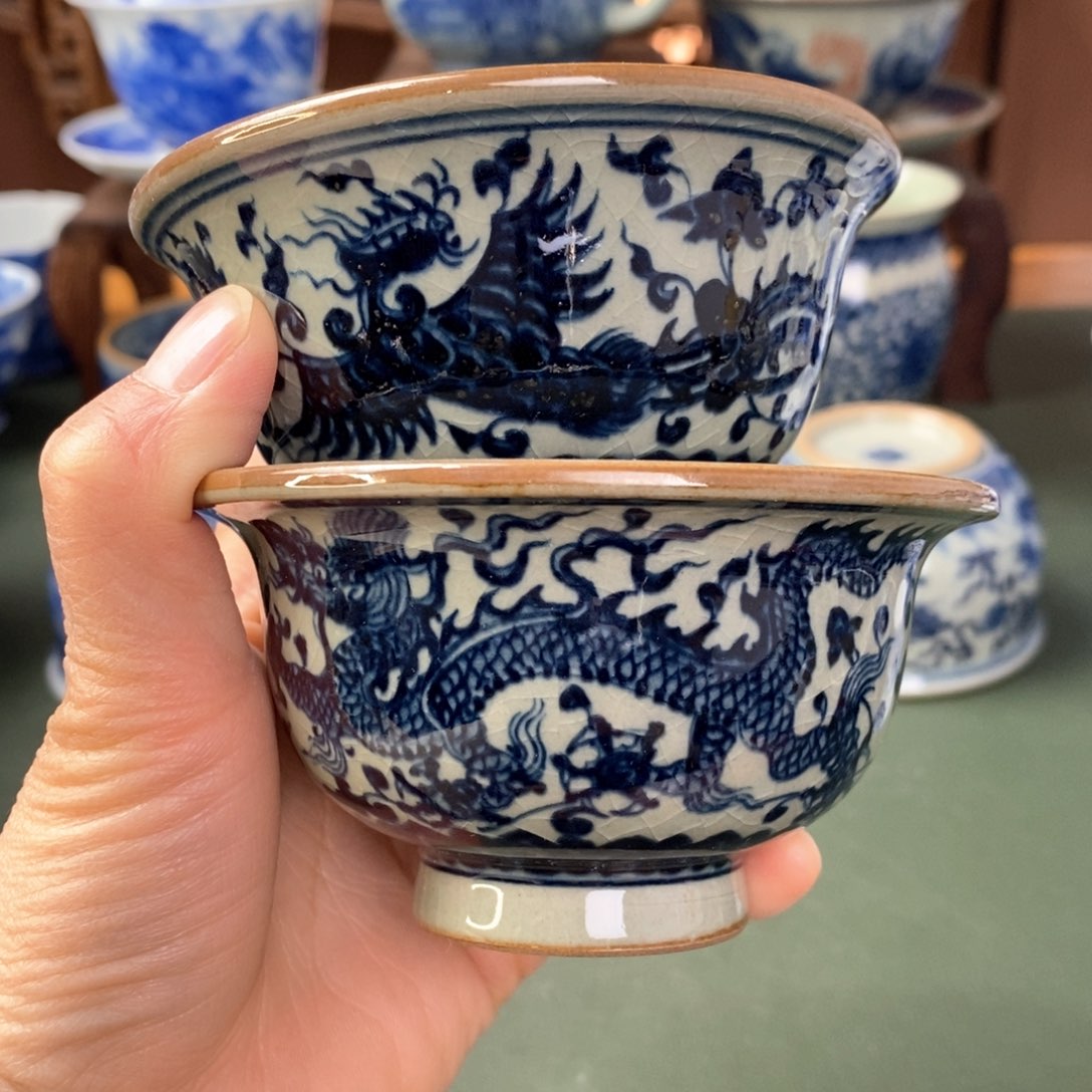 杯沐*景德镇陶瓷手工手绘