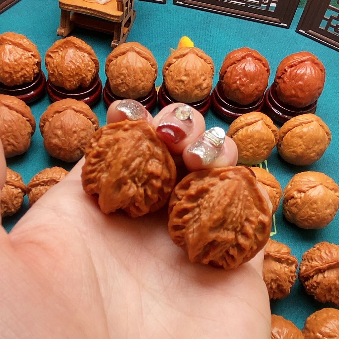 文玩核桃把件霸王粗筋