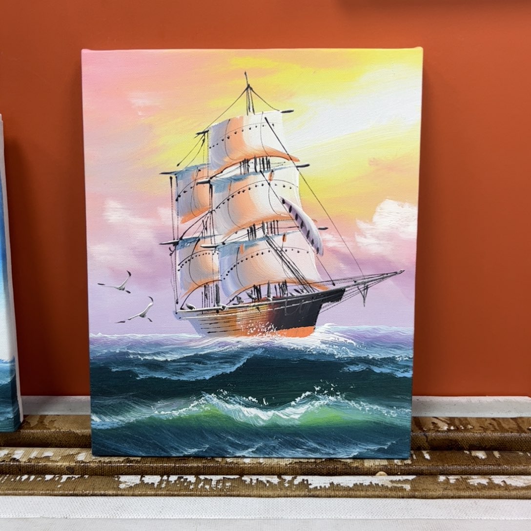 手工手绘精品油画20+25厘米