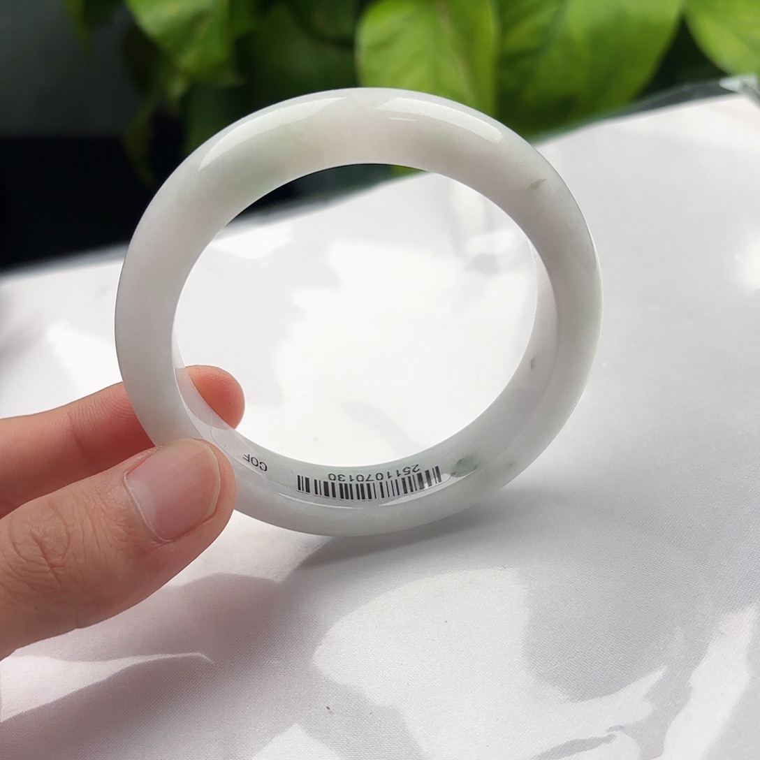 翡翠未镶嵌手镯x2 5859 11