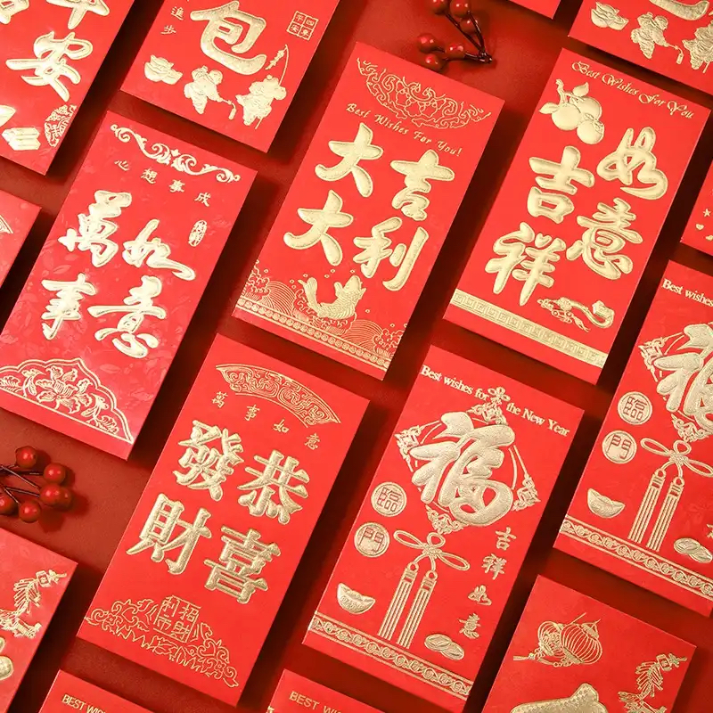 【拍1发二只发新疆】高品质千元烫金创意立体喜字通用型红包袋
