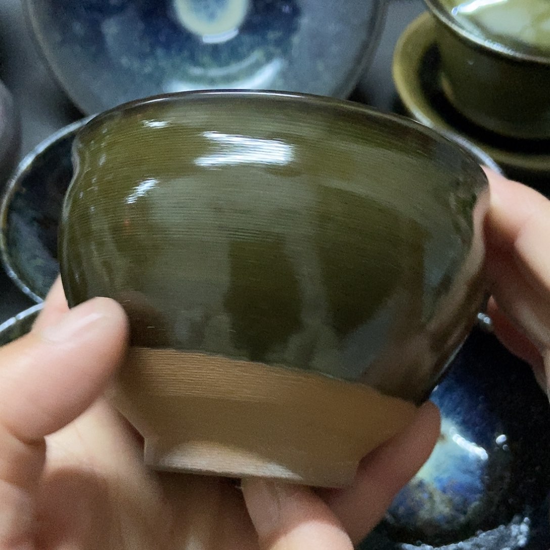 茶盏374 建窑建盏微瑕磨底