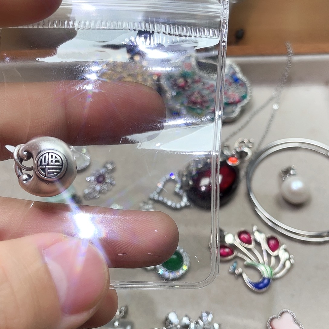 坠链均925银锆石胖福