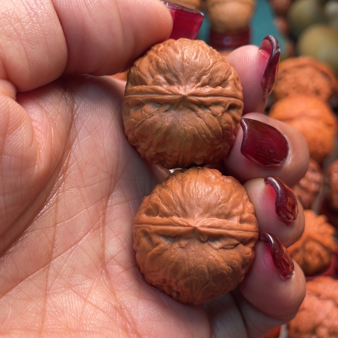 把件文玩核桃元宝墩