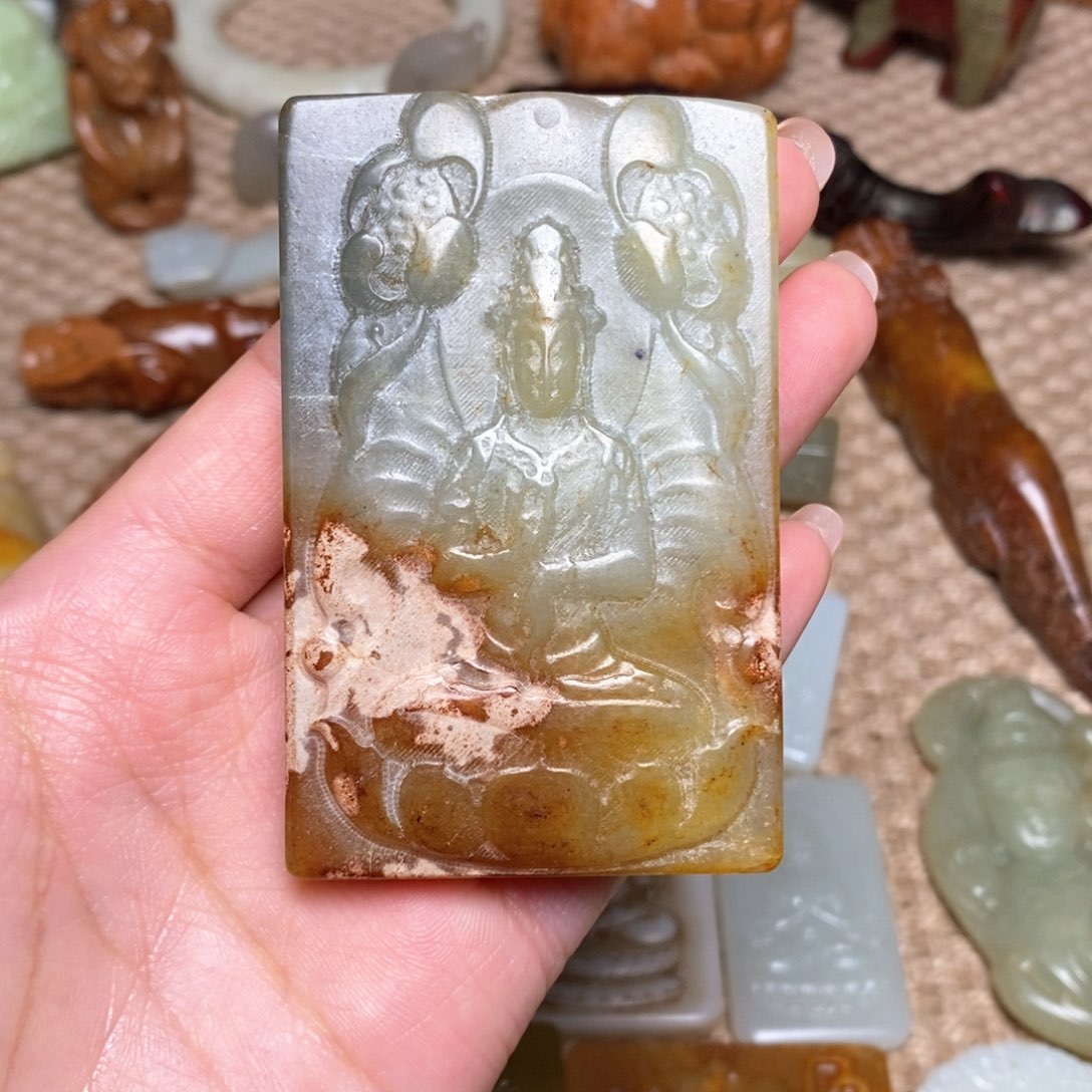 白玉菩提吊坠白玉菩提白玉菩提摆件