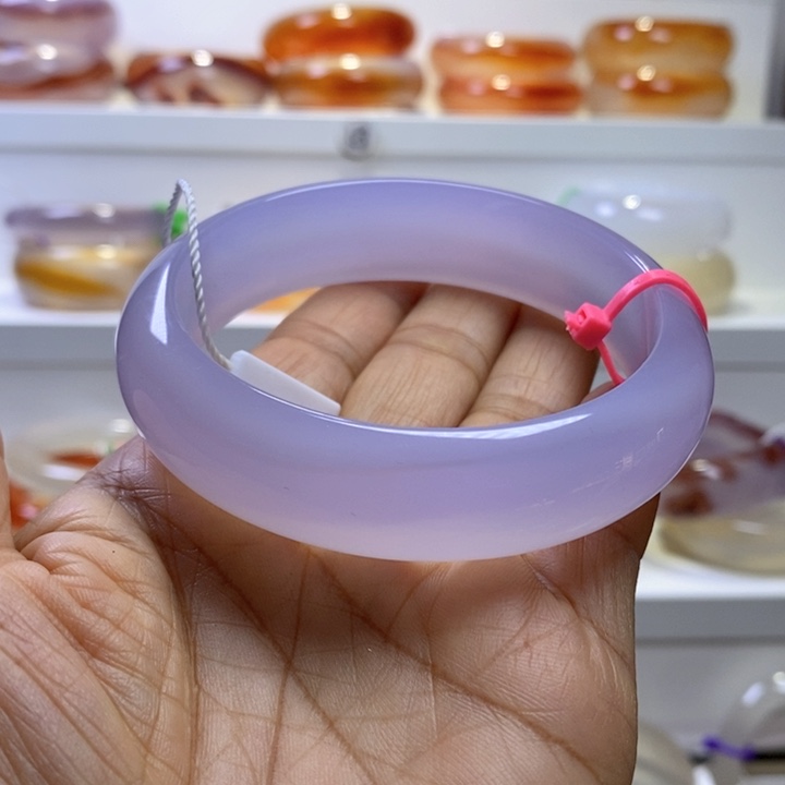 玛瑙/玉髓手镯未镶嵌用****4圈口63