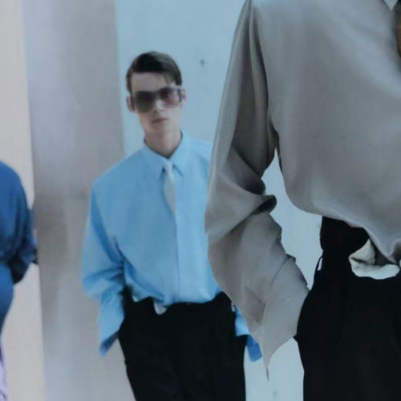 17-TX21067-时尚新款刺绣拼接圆领卫衣男款