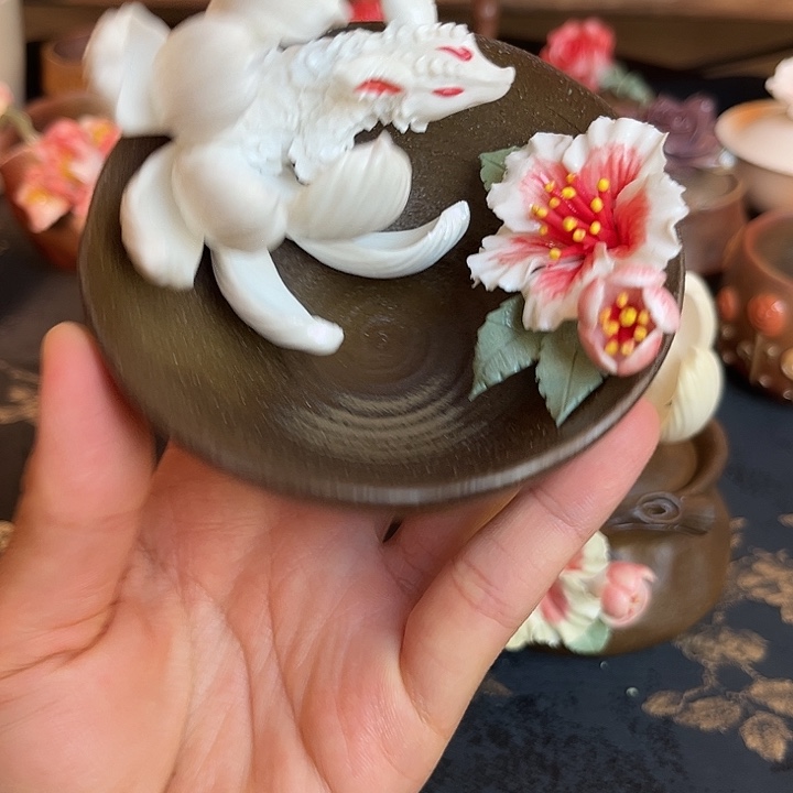 千玺造物九尾狐茶杯