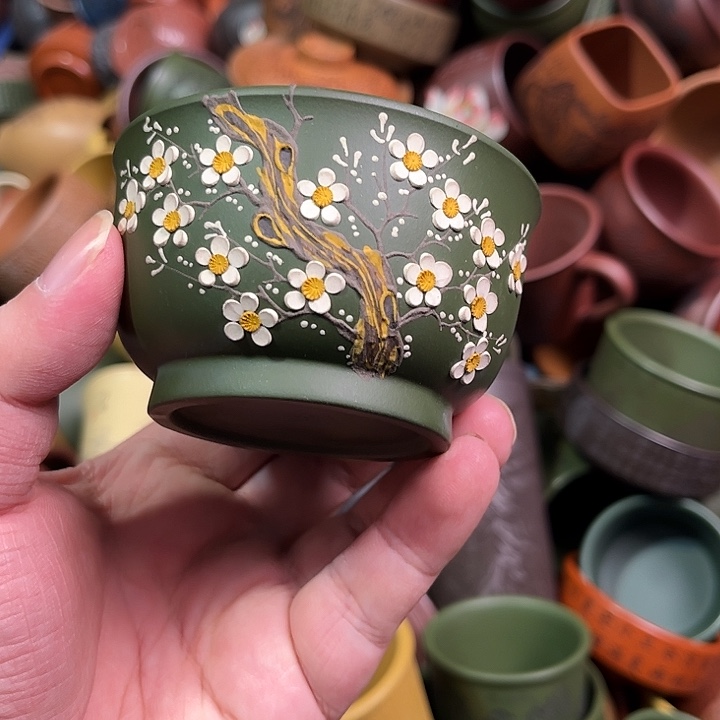 紫砂茶杯全手工紫砂主人杯