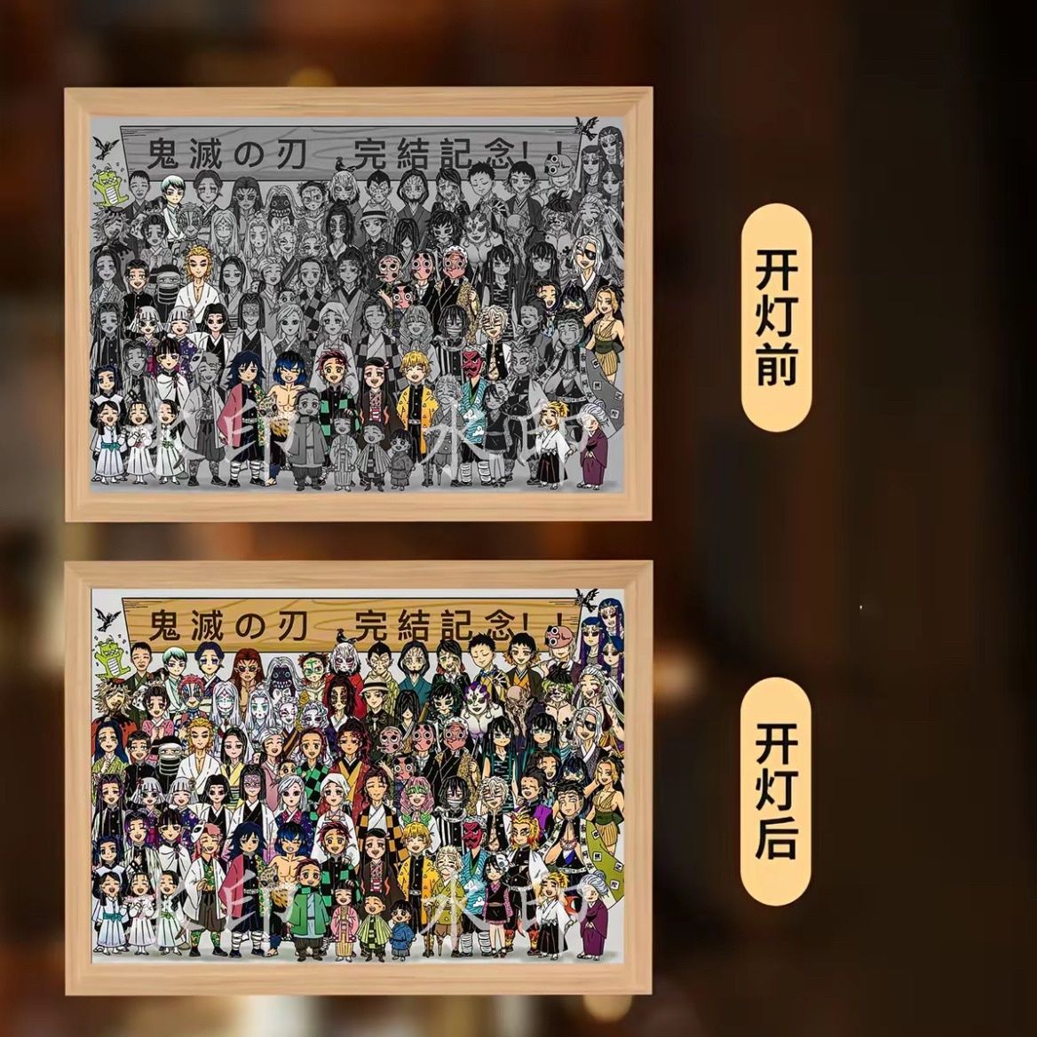 【鬼灭之刃】灯光画周边吾妻善逸宿舍摆台小夜灯房间相框驾车个人品