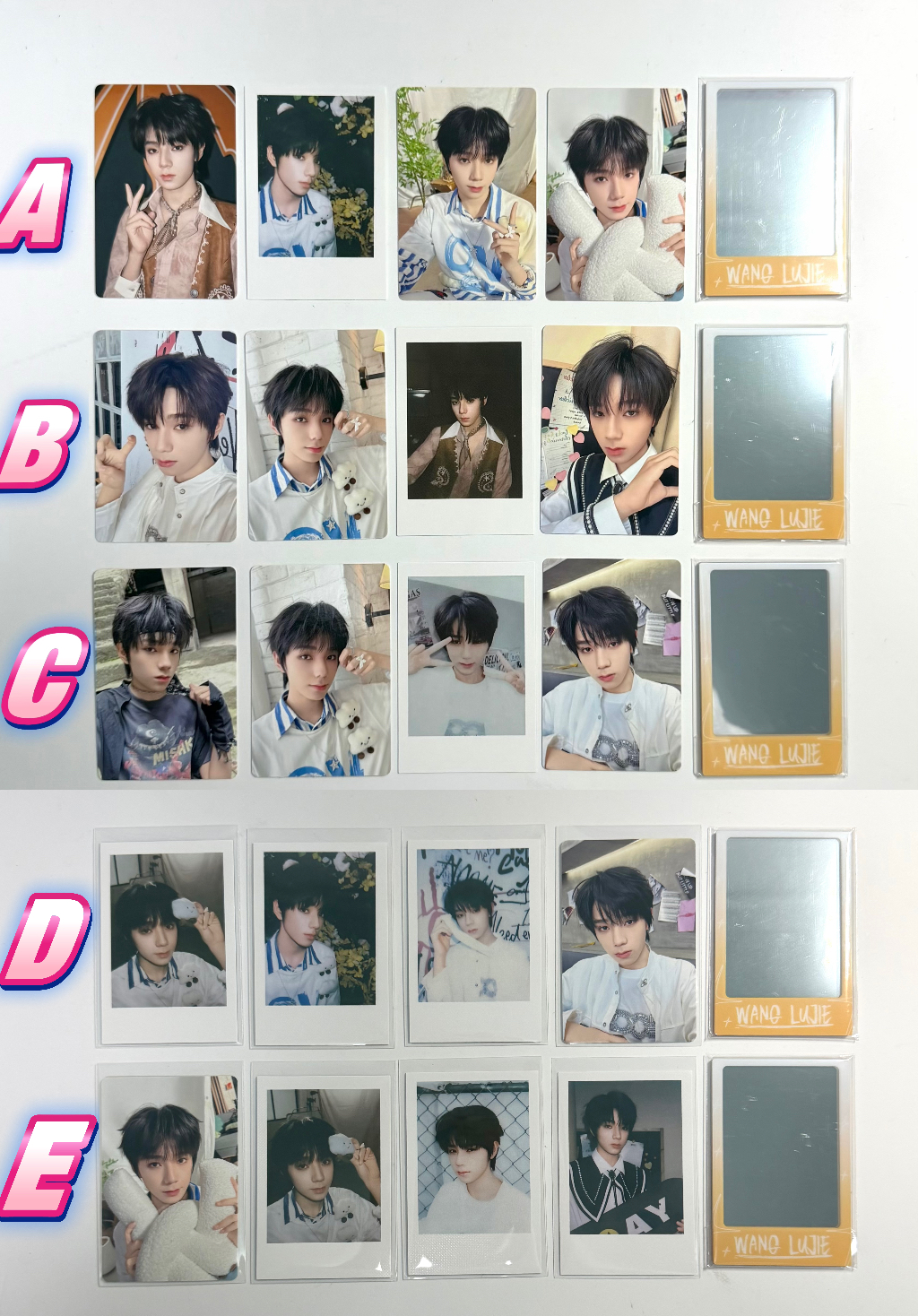 （标价直拍）王橹杰超稀有sp镜子透光卡全套