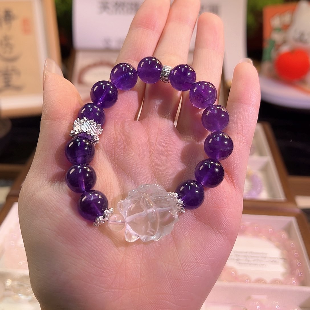 水晶手链未镶嵌紫水晶