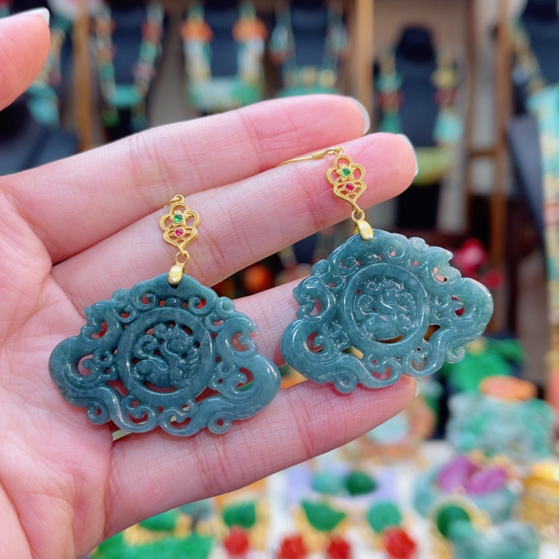 翡翠耳饰合金48小时鉴赏期