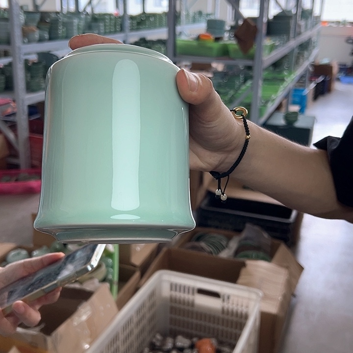 龙泉云间青瓷小米茶器
