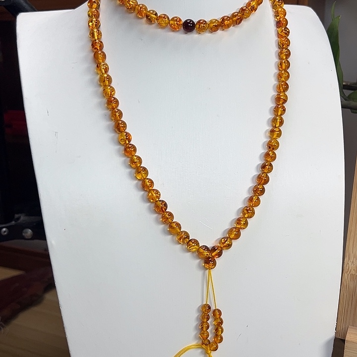 琥珀（花珀）未镶嵌颈饰