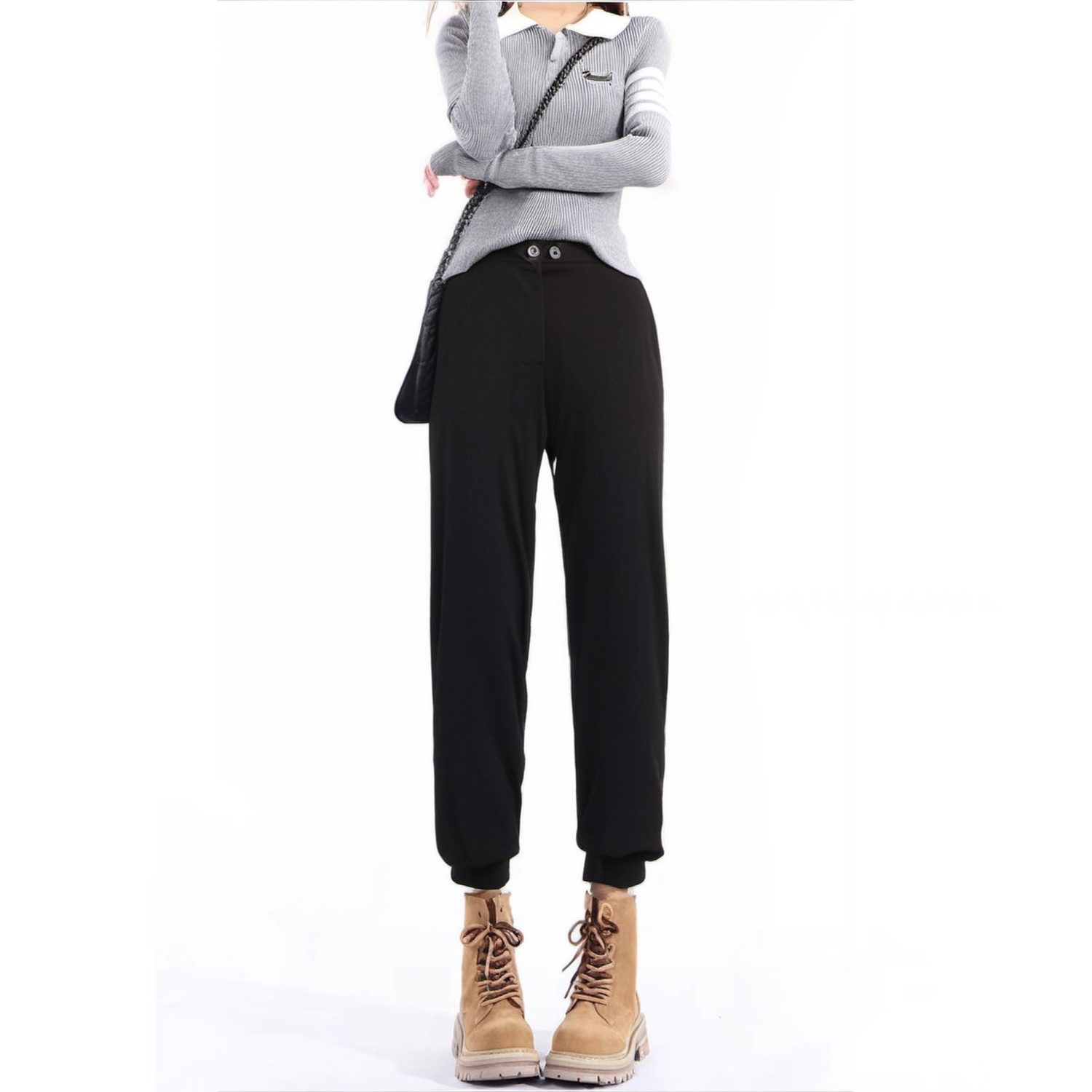 Mind Bridge/心桥时尚简约休闲裤 MB944-MVPT621ABK