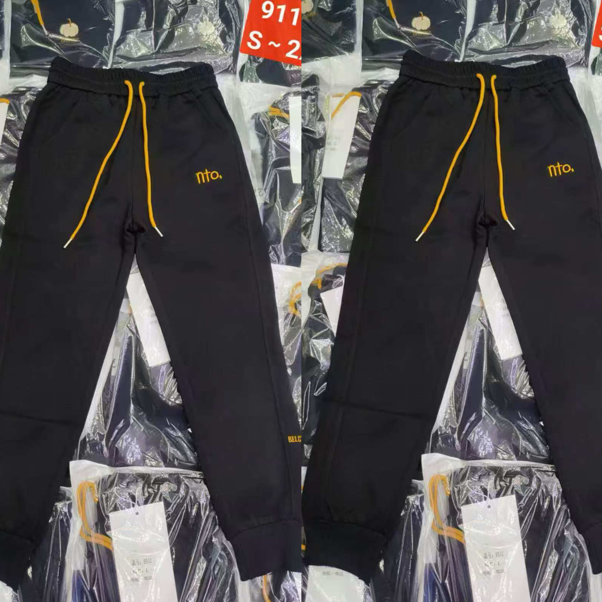 新款刺绣显瘦时尚休闲卫裤911