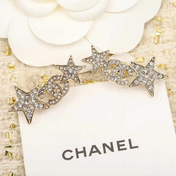 大吉中古/Chanel香奈儿星星双c耳钉