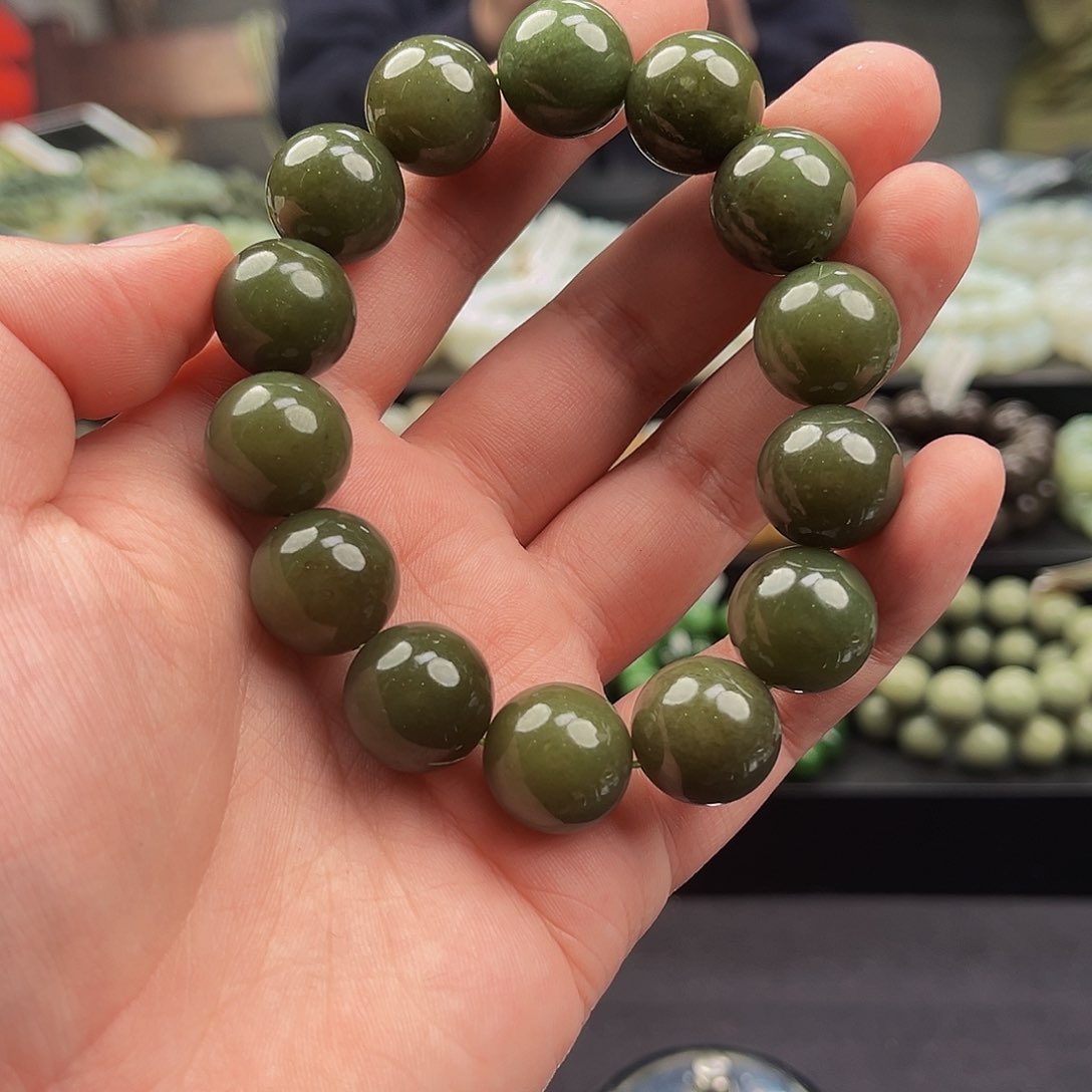 和田玉手串未镶嵌