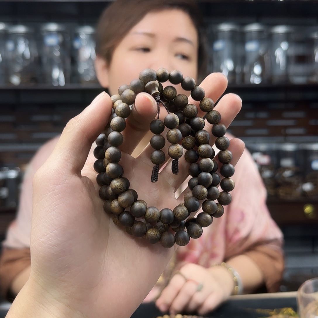 手串沉香奇楠沉香圆珠多圈多样性发一8mm
