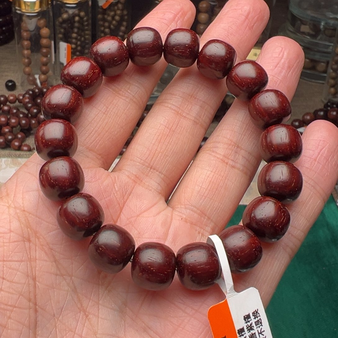 檀香紫檀（小叶紫檀）手串/手链12老形原汁原味泥料带星