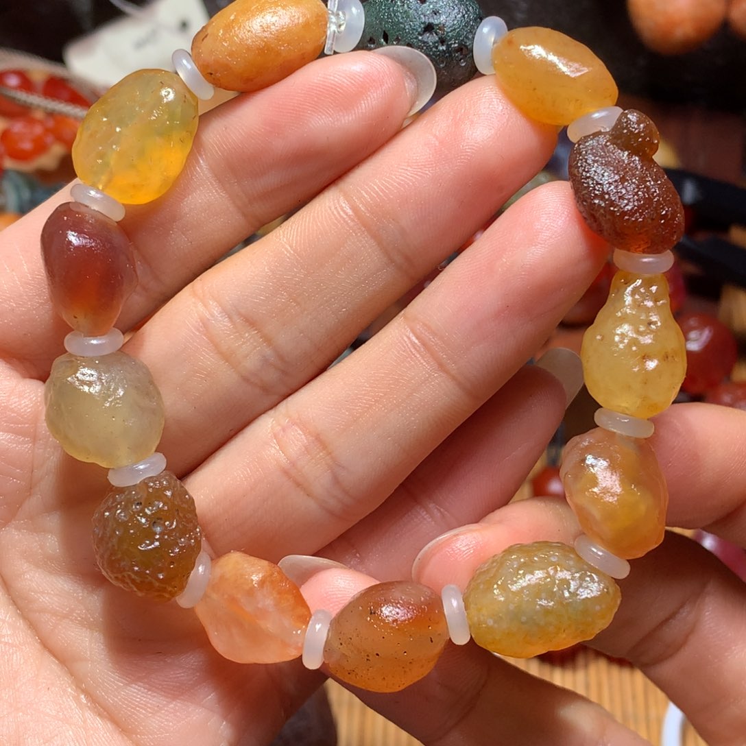 未镶嵌玛瑙/玉髓珠宝半成品