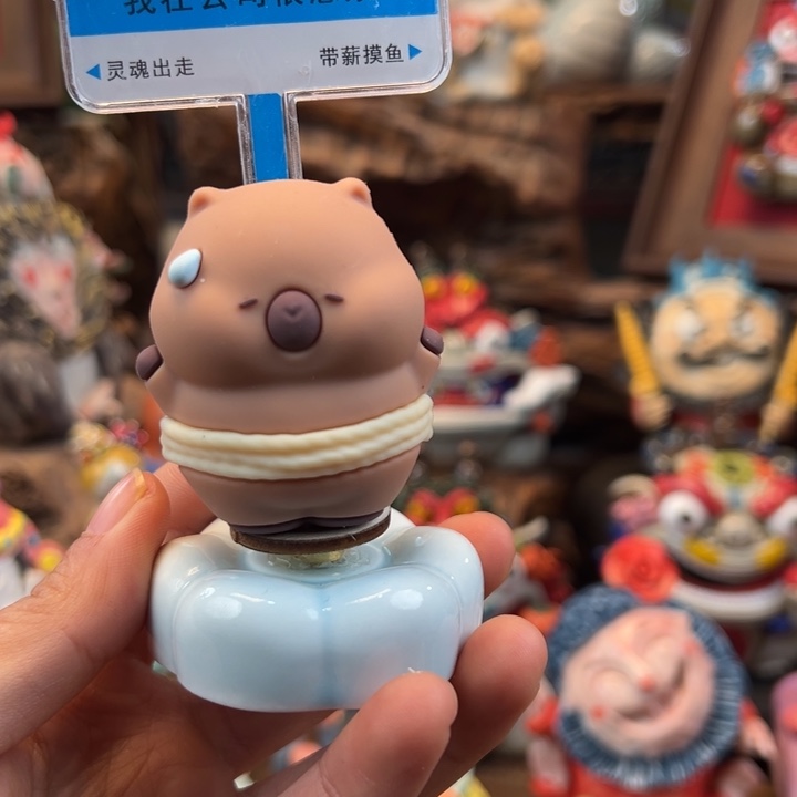 陶摆件小镇青花每日有新品