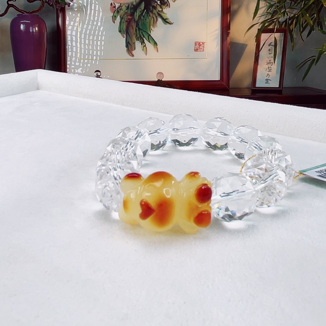 水晶手链未镶嵌水晶14.5