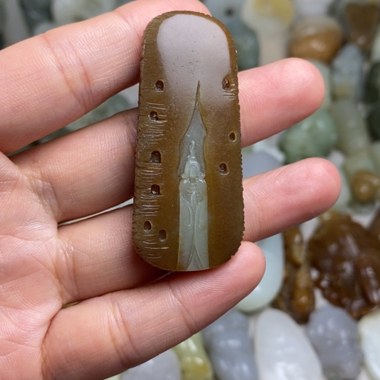 【闪购商品】未镶嵌和田玉挂件会***鹅