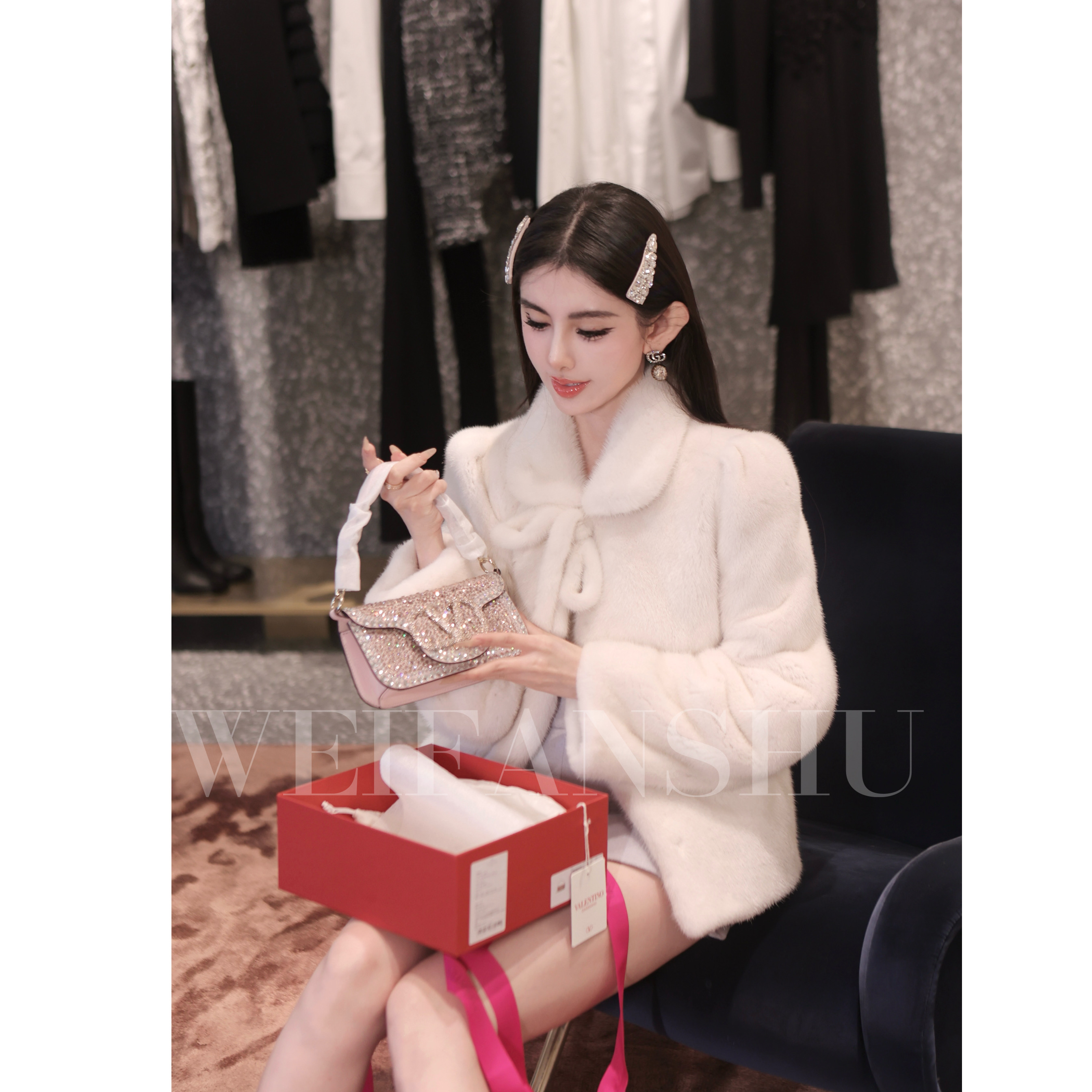 WEIFANSHU/魏凡舒【百利甜茶】秋冬新款名媛气质外套红人上新