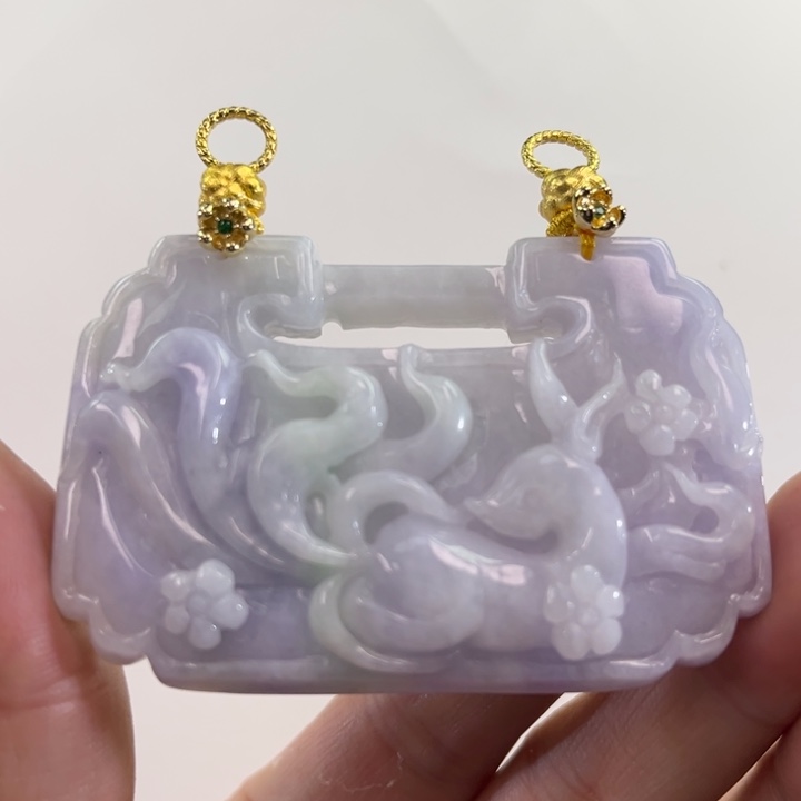 翡翠吊坠(赠链)未镶嵌代编织