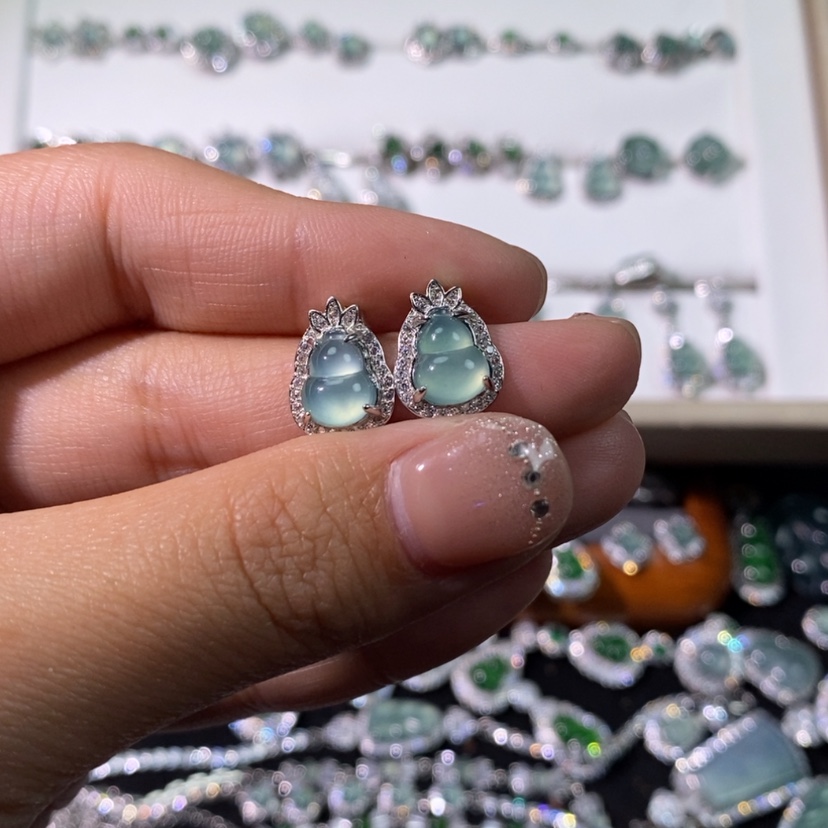 【闪购商品】翡翠颈饰银S925镶嵌天然