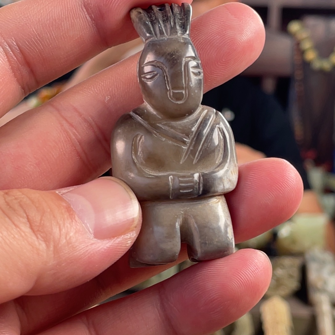 定***和田玉未镶嵌挂件