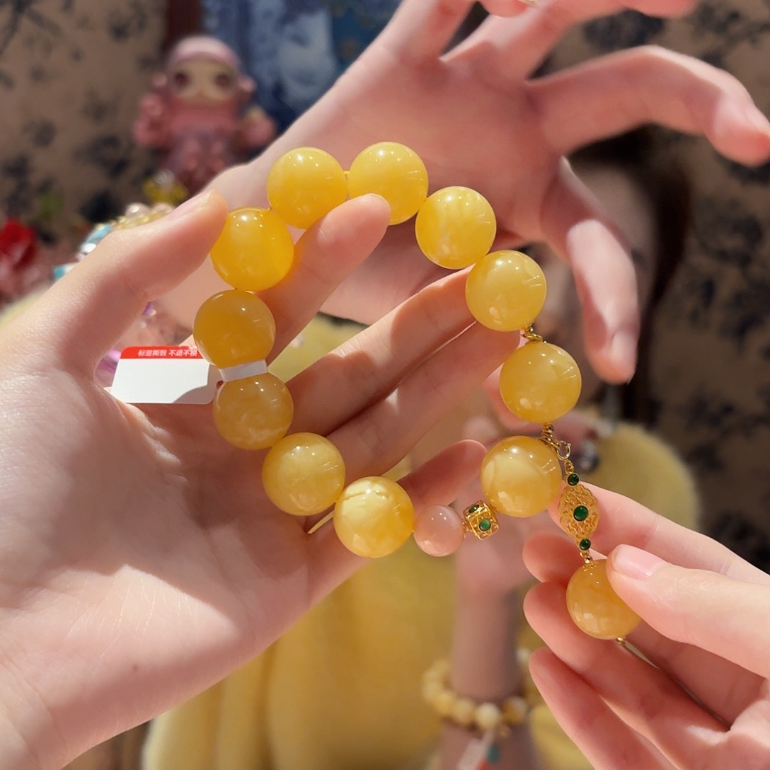 蜜蜡手串未镶嵌手串