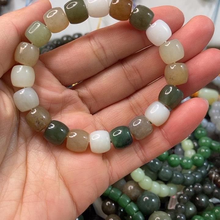 和田玉手串未镶嵌