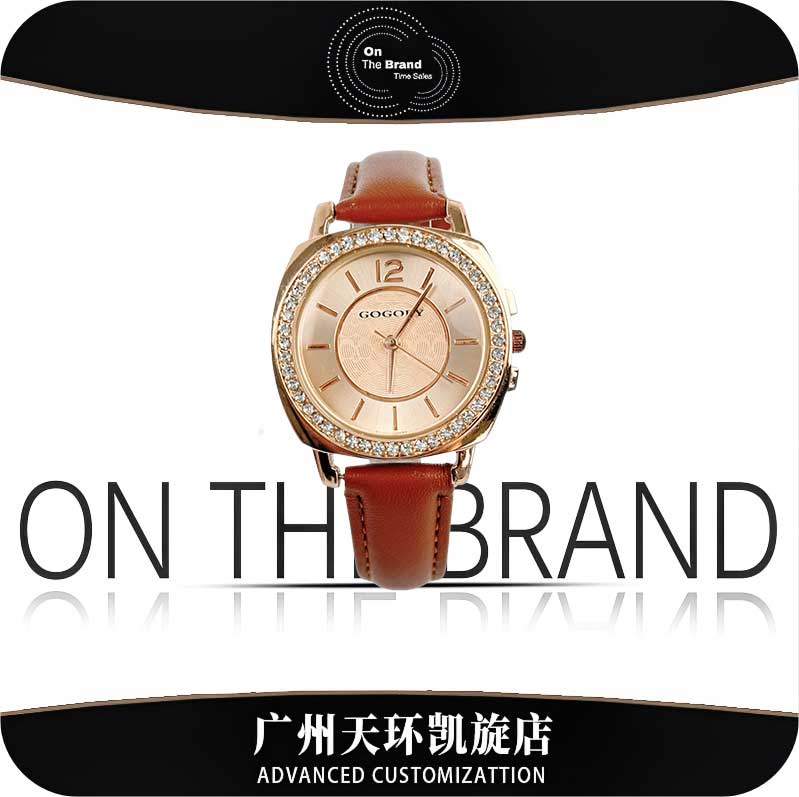 轻奢大表盘女士奢华专柜手表卡其棕色时尚百搭腕表G2215