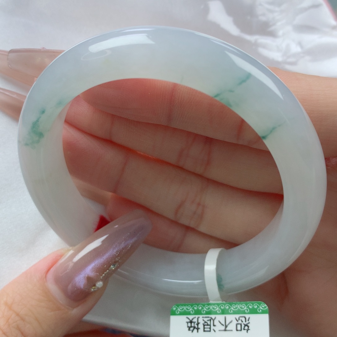 未镶嵌手镯翡翠缅甸天然翡翠A货53.8