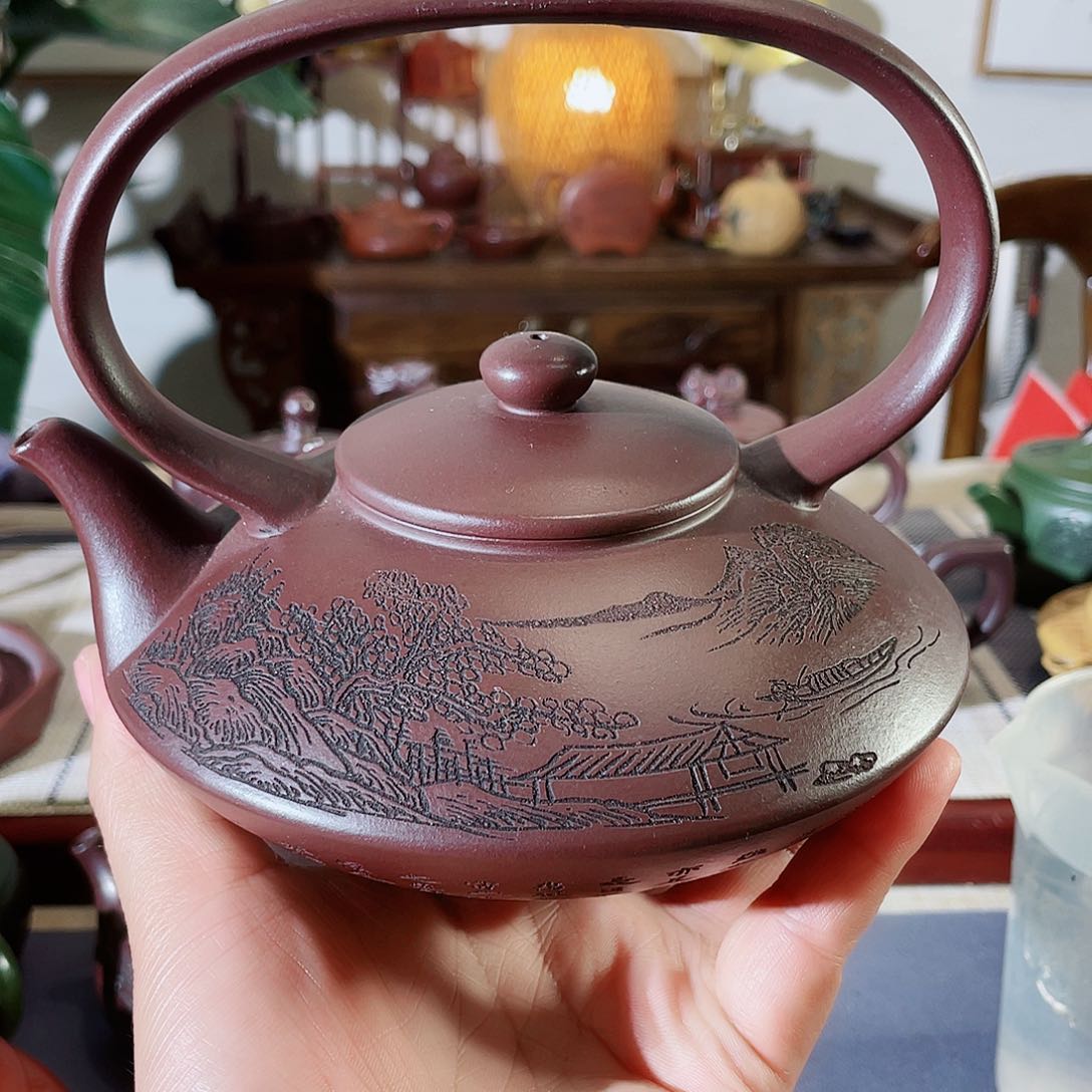 紫砂茶壶哈哈我觉得这个