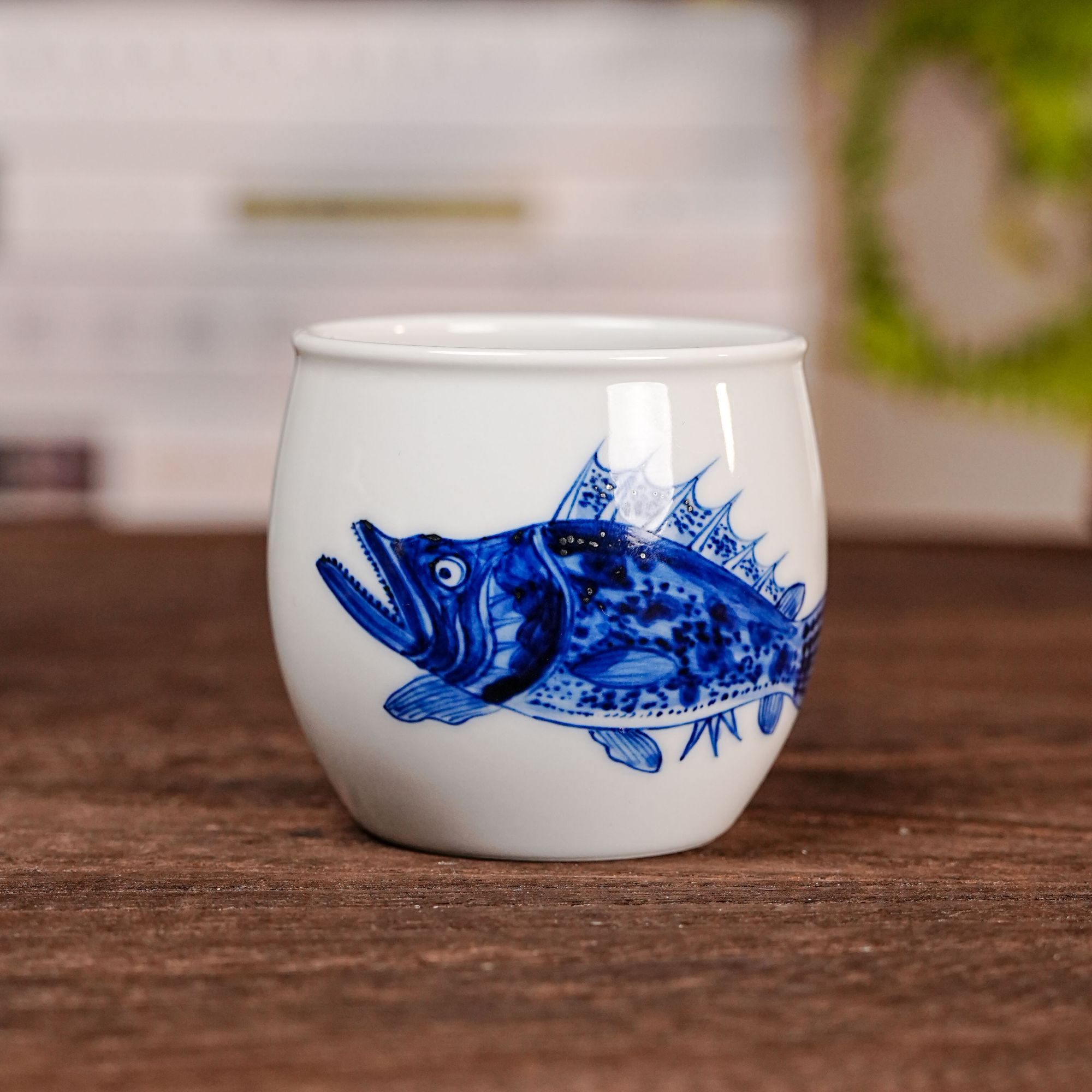 【墨舍柴窑】墨舍柴窑一只鳜鱼中杯（moshe56）