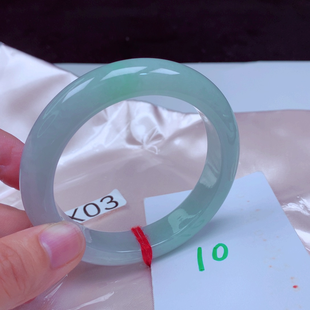 未镶嵌手镯翡翠缅甸天然A货翡翠手镯58.3