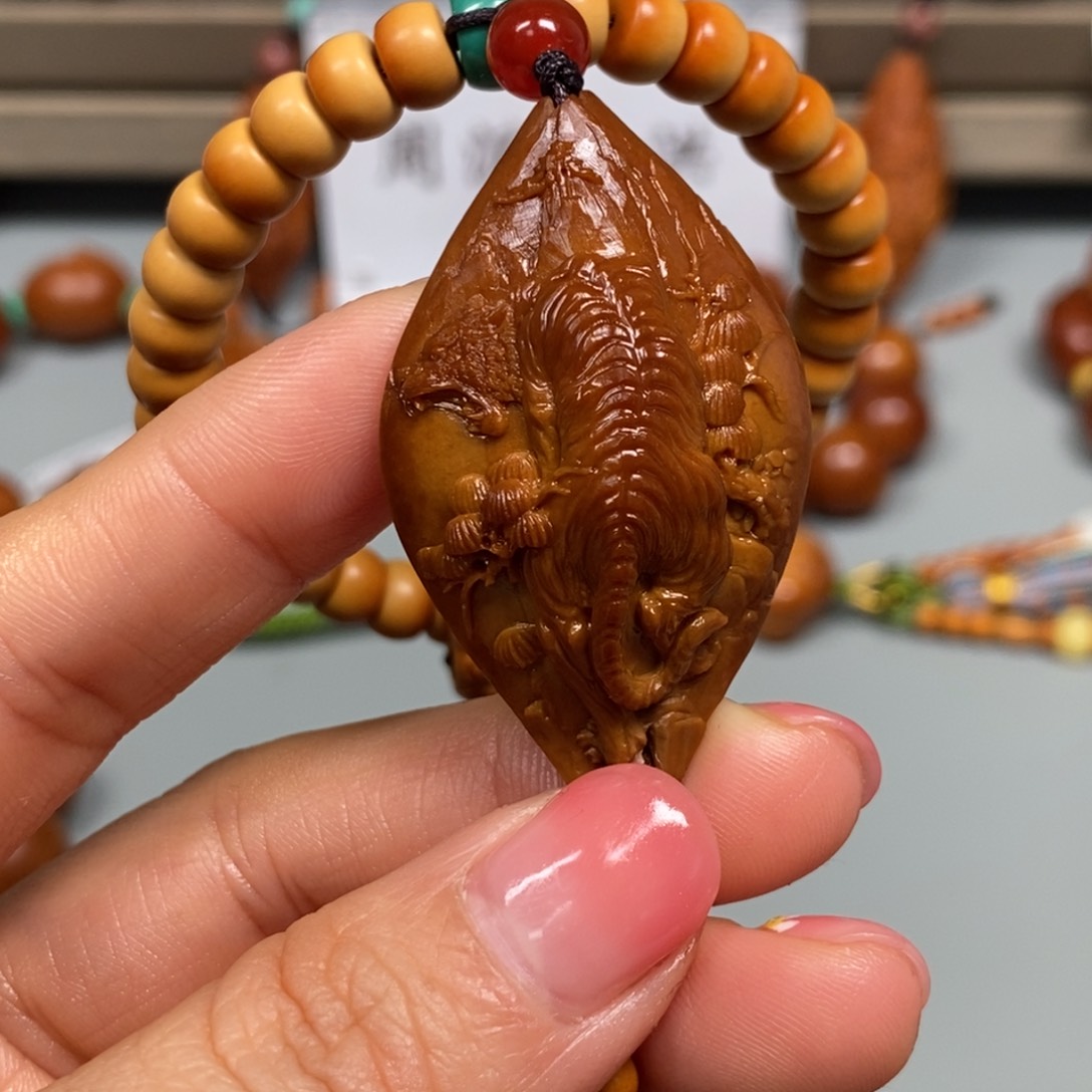 手串/手链橄榄核虎啸山河