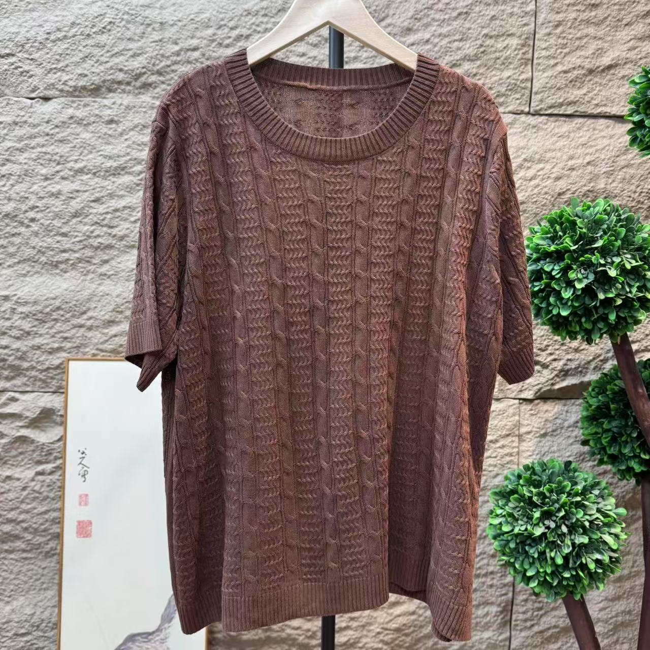 13559新款夏季休闲减龄宽松时尚显瘦针织衫