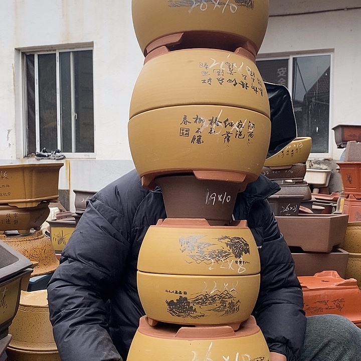 紫砂花盆宜兴紫砂