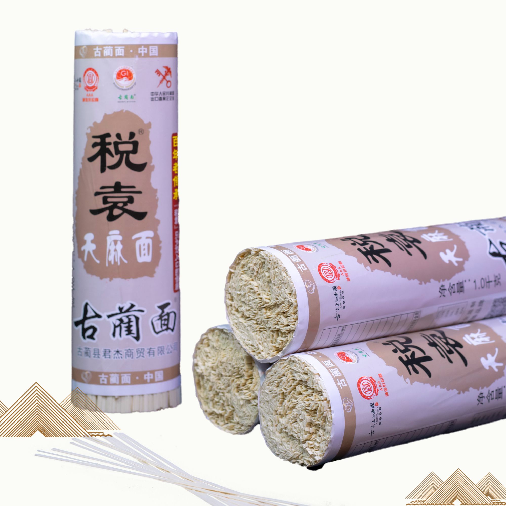 古蔺税袁天麻面爽滑挂面1kg