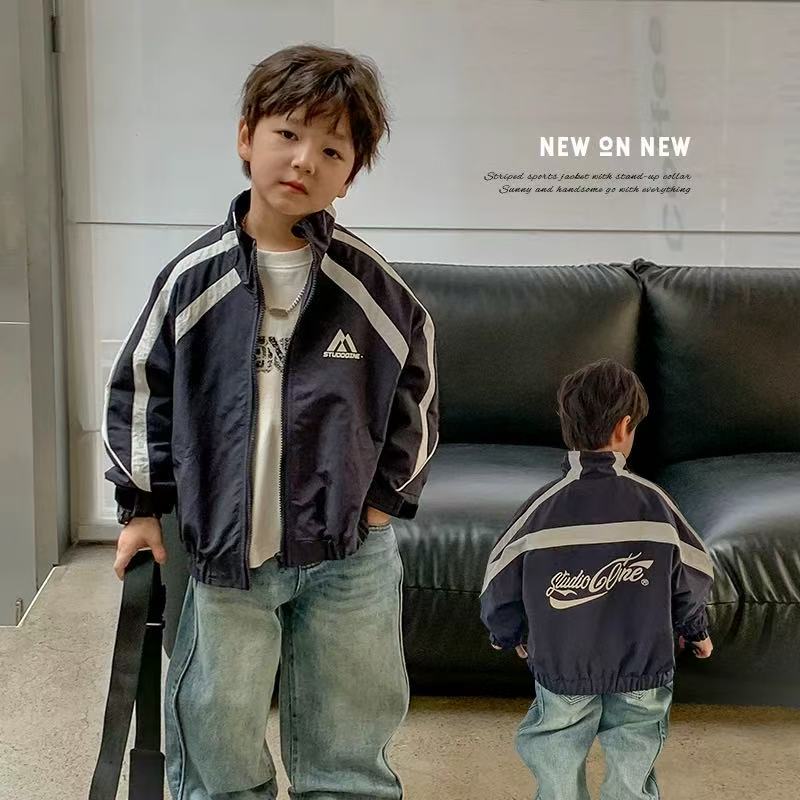 卡尔达童装2025新款儿童运动外套春秋款男童夹克韩版宝宝上衣时髦
