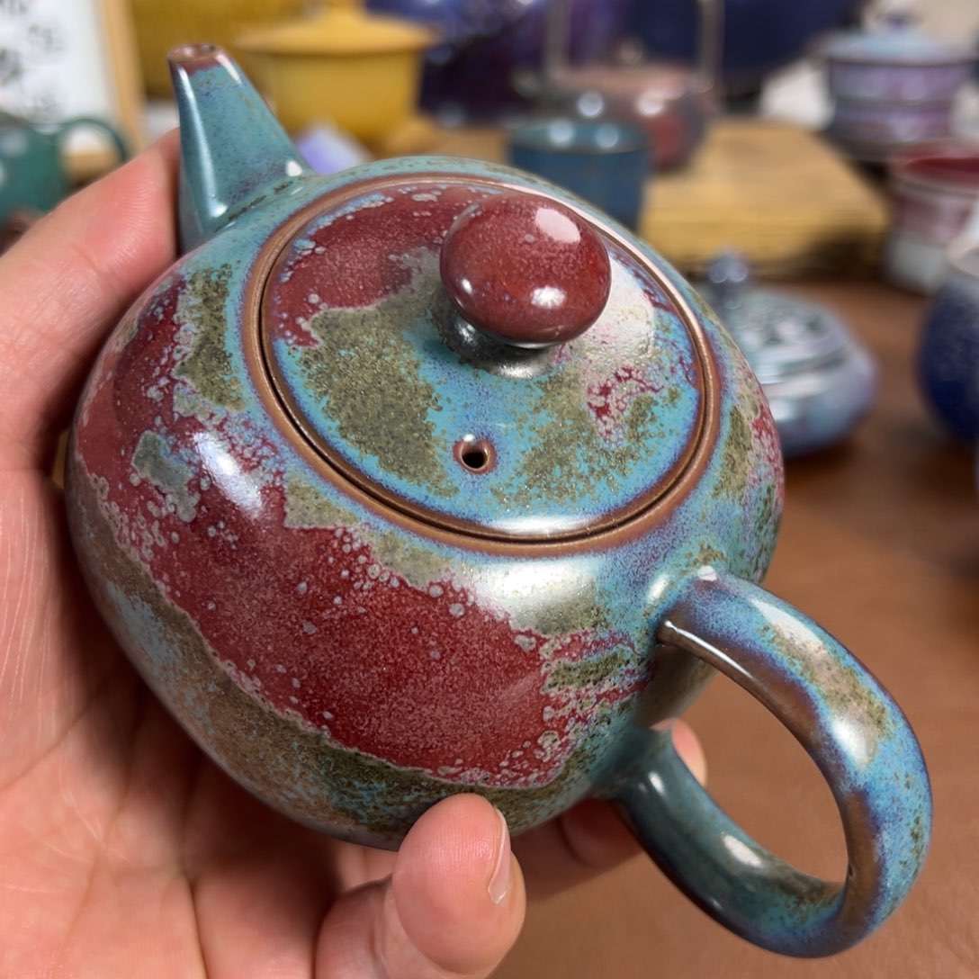 光***磊瓷摆件原产地精品钧瓷推荐微微瑕