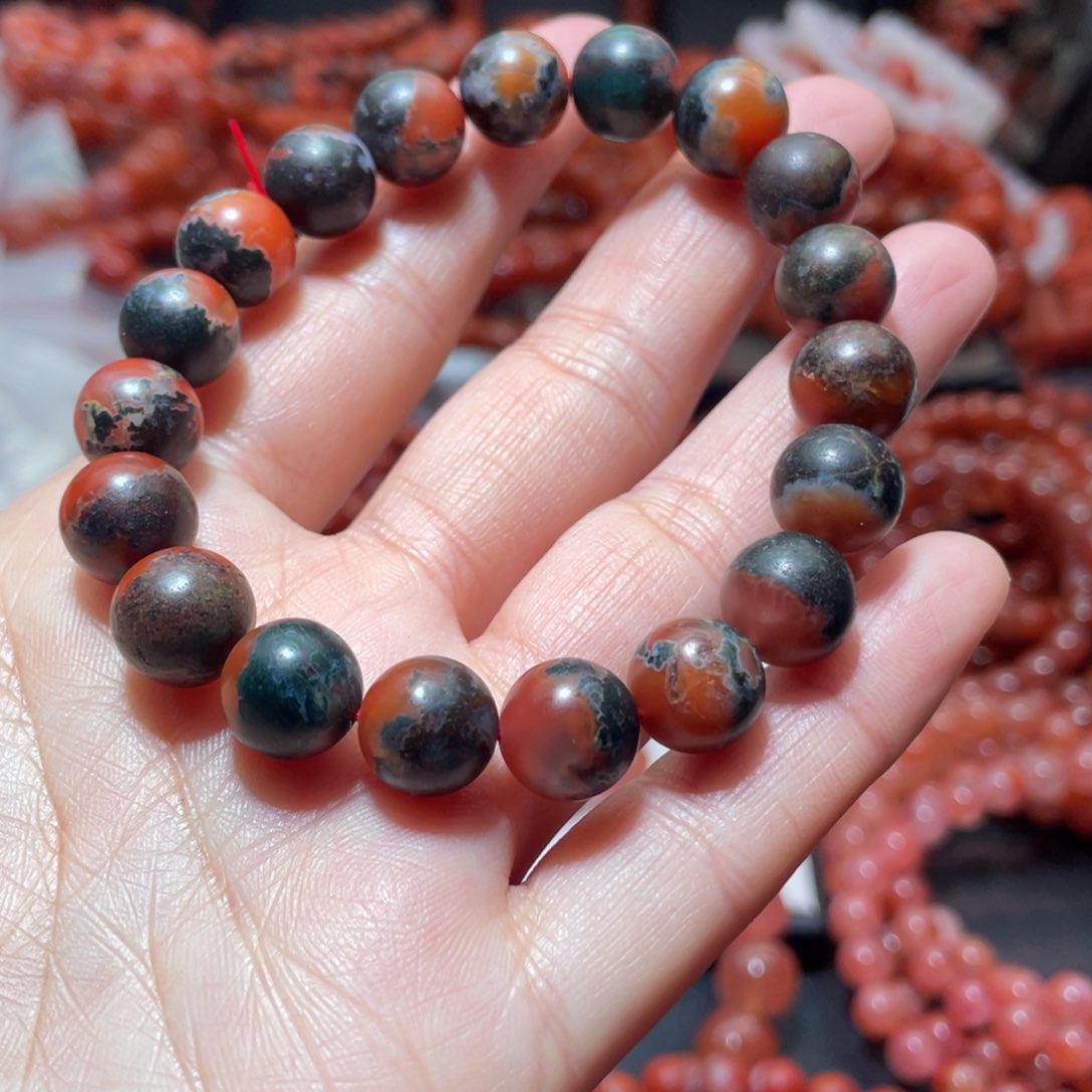 南红玛瑙手链未镶嵌