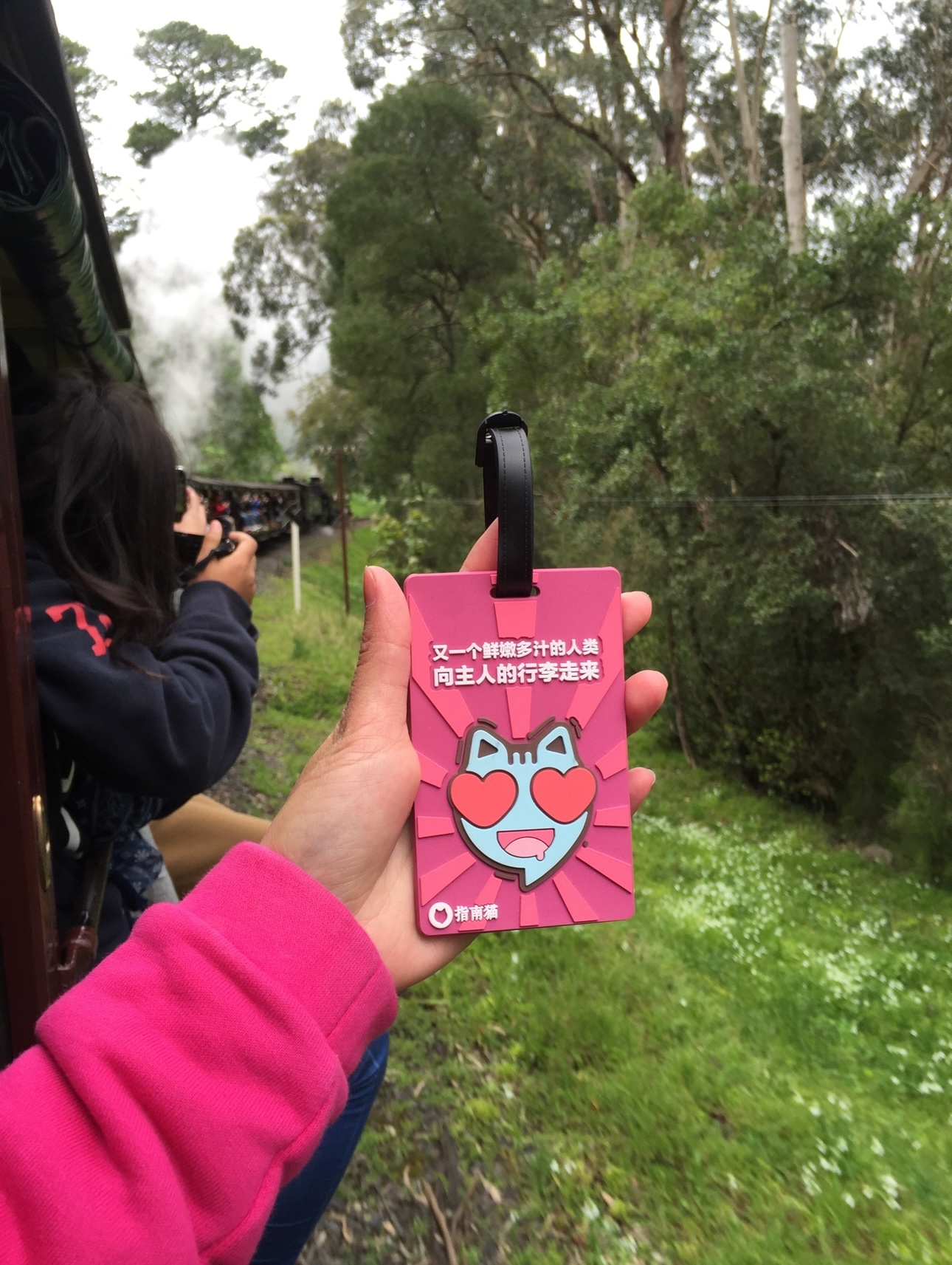 主理人同款「指南猫」行李牌（红黄款颜色随机）