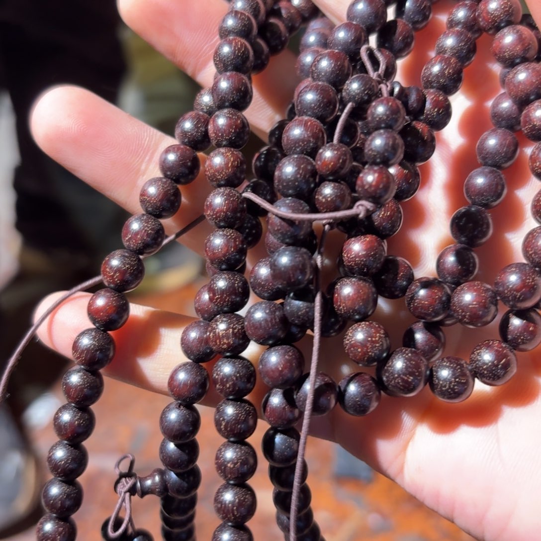 染料紫檀（血檀）0.8/108多圈