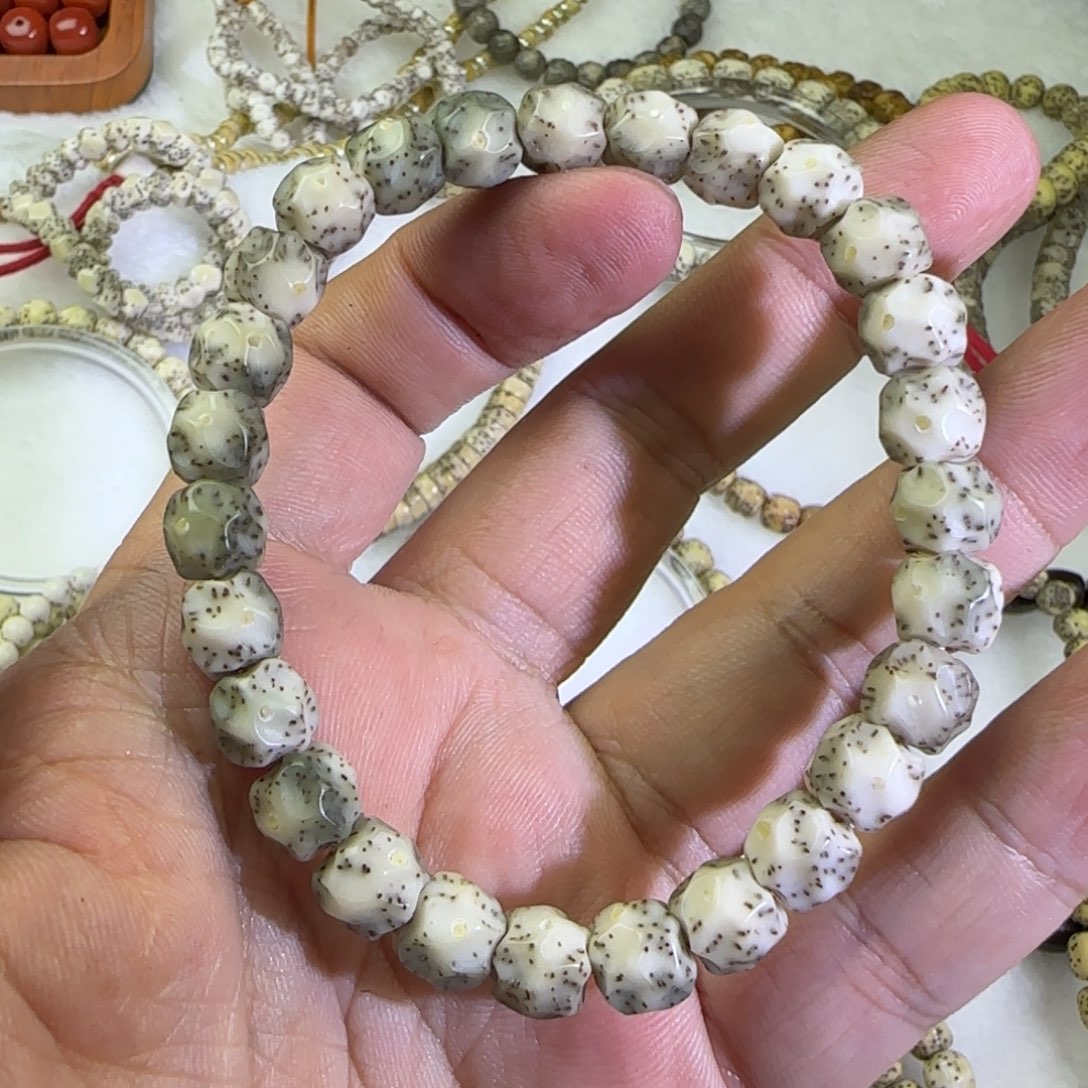 星月菩提吊坠9改尺寸超润玻璃底满工